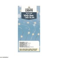 Zilverdraad Warmwit 495cm 100Lampjes