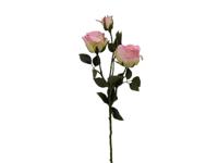 Kunstbloem roos 53 cm, lichtroze - Buitengewoon de boet