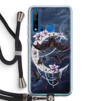Vleermuizen Maan: Huawei P20 Lite (2019) Transparant Hoesje met koord