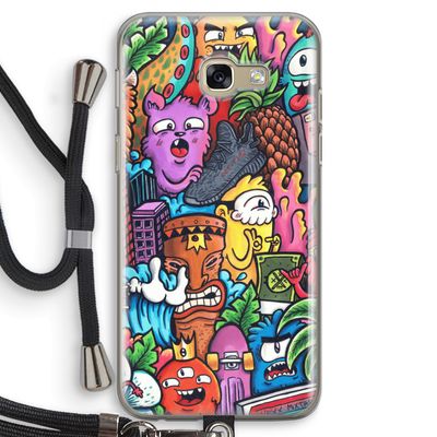 Vexx Mixtape: Samsung Galaxy A5 (2017) Transparant Hoesje met koord