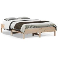 Bedframe zonder matras massief grenenhout 135x190 cm