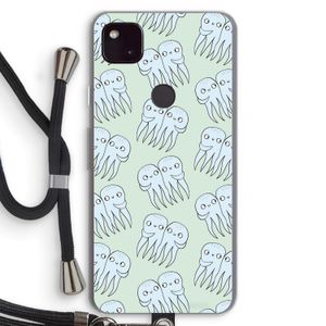 Octopussen: Pixel 4a 5G Transparant Hoesje met koord