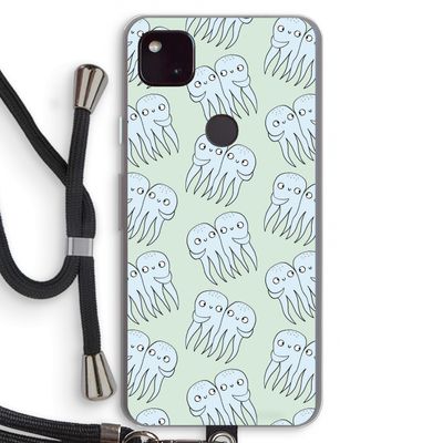 Octopussen: Pixel 4a 5G Transparant Hoesje met koord