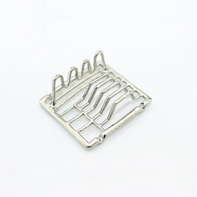Miniatuur Doll House mini schotel plank keuken speelgoed (zilver)