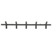 By-Boo Kapstok 'Matto' Met 5 haken, kleur Zwart