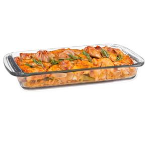 Marinex Ovenschaal van borosilicaat glas - rechthoek - 2.9 Liter - 39 x 24 x 5 cm - serveerschaal