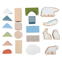Small Foot houten bouwblokken arctic, 20dlg.