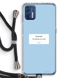 Reminder: Motorola Moto G9 Plus Transparant Hoesje met koord
