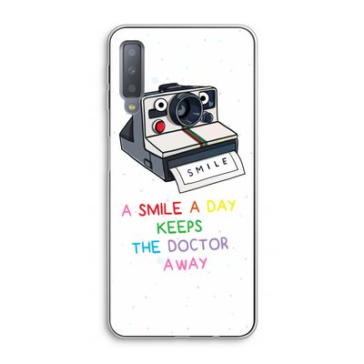 Smile: Samsung Galaxy A7 (2018) Transparant Hoesje