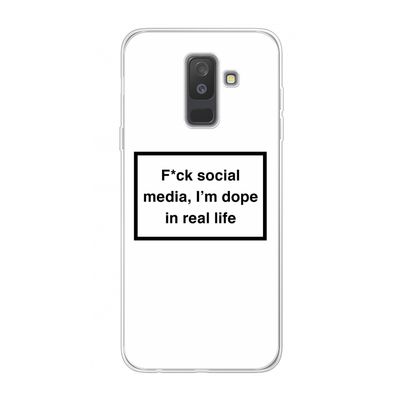 I'm dope: Samsung Galaxy A6 Plus (2018) Transparant Hoesje