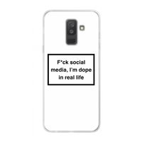 I'm dope: Samsung Galaxy A6 Plus (2018) Transparant Hoesje