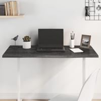 Tafelblad 100x60x2 cm behandeld massief eikenhout donkerbruin