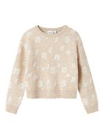 Name it winter sweater meisjes - grijs - regular fit, gebreid - NkfOline