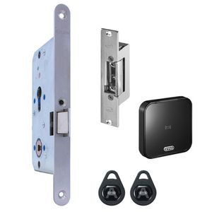 JNF Comfort loopslot din rechts inclusief elektrische sluitplaat en wandlezer inbouw
