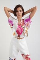 Gebloemde blouse M. Christian Lacroix - WHITE - XL