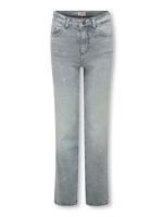 Kids ONLY winter jeansbroek meisjes - grijs - KogJuicy - wide leg fit