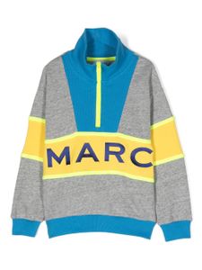 Marc Jacobs Kids sweat zippé à design colour block - Gris