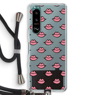 Lipjes: Sony Xperia 5 III Transparant Hoesje met koord