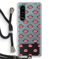 Lipjes: Sony Xperia 5 III Transparant Hoesje met koord