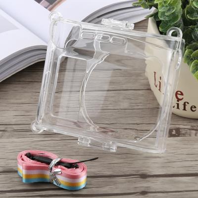 Beschermende Crystal Shell-hoes met riem voor FUJIFILM instax mini 90