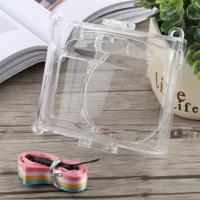 Beschermende Crystal Shell-hoes met riem voor FUJIFILM instax mini 90