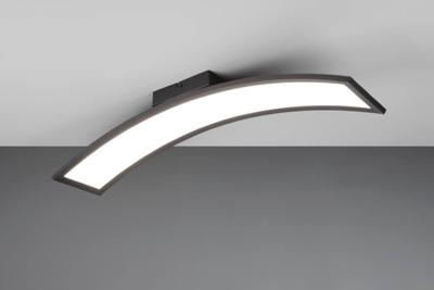 Trio Gebogen plafondlampSigma zwart - R64861132