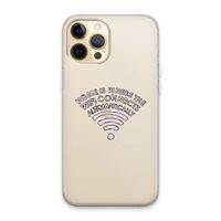 Home Is Where The Wifi Is: iPhone 13 Pro Max Transparant Hoesje