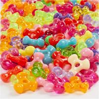 Creativ Company Tri-kralen mix, d 10 mm, gatgrootte 2 mm, ca. 200 stuk, 65 gr, 125 ml/ 1 doos