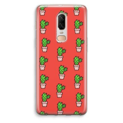 Mini cactus: OnePlus 6 Transparant Hoesje