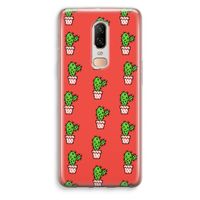 Mini cactus: OnePlus 6 Transparant Hoesje