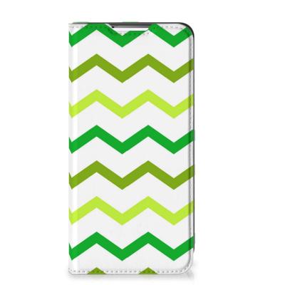 Samsung Galaxy S22 Plus | Hoesje met Magneet | Zigzag Groen