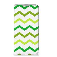 Samsung Galaxy S22 Plus | Hoesje met Magneet | Zigzag Groen