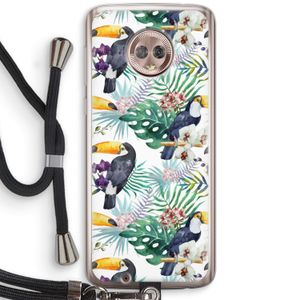 Tukans: Motorola Moto G6 Transparant Hoesje met koord