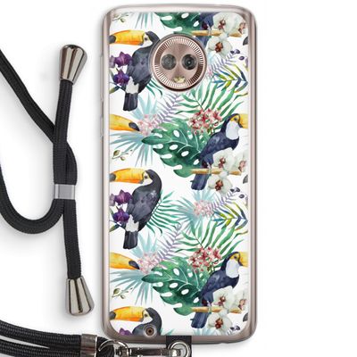 Tukans: Motorola Moto G6 Transparant Hoesje met koord