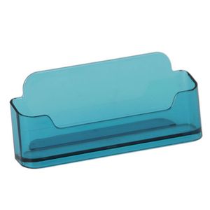 Visitekaarthouder transp. Neon Blauw Visitekaarthouder transp. Neon Blauw