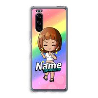 Chibi Maker vrouw: Sony Xperia 5 Transparant Hoesje