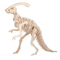 Houten 3D puzzel parasaurolophus dinosaurus 38 cm - thumbnail