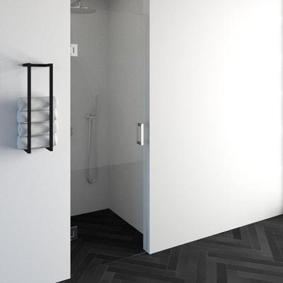 BRAUER Void nisdeur helder glas 70x200 omkeerbaar incl. glascoating chroom GS-VON1H70200CE
