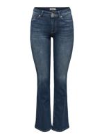 Only Onlblush Mid Flared Dnm Rea260 Noos Flare Dark Blue Denim