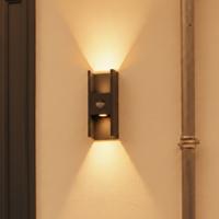 SLV WandspotFlatt zwart met sensor - 1010108