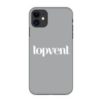 Topvent Grijs Wit: Volledig geprint iPhone 11 Hoesje