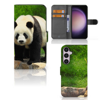 Samsung Galaxy S24 Plus Telefoonhoesje met Pasjes Panda