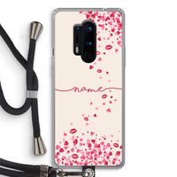Hartjes en kusjes: OnePlus 8 Pro Transparant Hoesje met koord