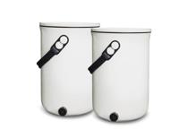 EM Agriton Bokashi - design keukenemmer - 9,6l - set van 2