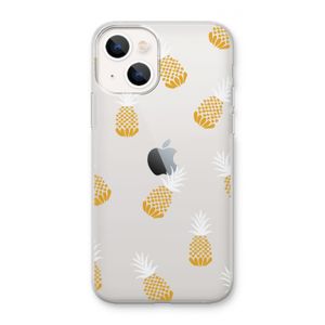 Ananasjes: iPhone 13 mini Transparant Hoesje