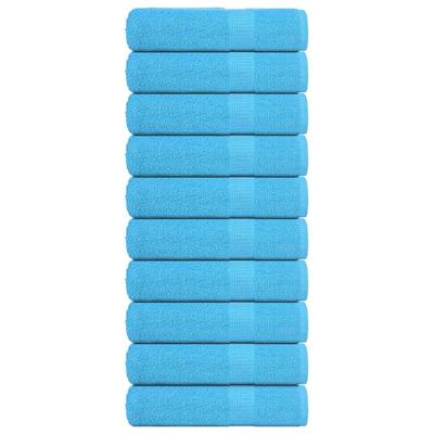 VidaXL Handdoeken 10 st 50x100 cm 360 g/m² 100% katoen turquoise