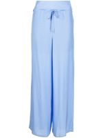 Patrizia Pepe pantalon ample à lien de resserrage - Bleu