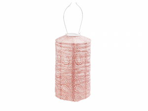 Lumiz - Lampion Cilinder - 18cm - Paisley-Roze