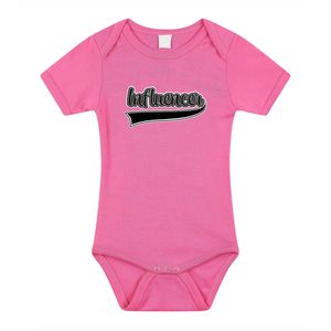 Bellatio Decorations baby rompertje - Influencer - roze - cadeau romper - kraamcadeau 92 (18-24 maanden)  -