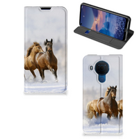 Nokia 5.4 Hoesje maken Paarden - thumbnail